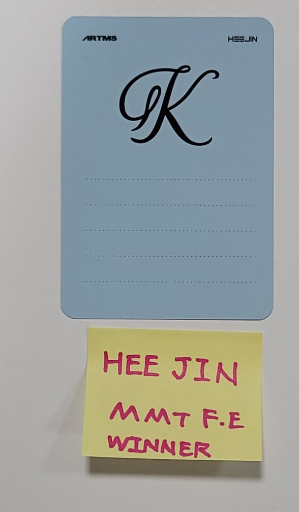 HeeJin 1st Mini "K" - Hand Autographed(Signed) Mini Postcard [23.11.10] - HALLYUSUPERSTORE