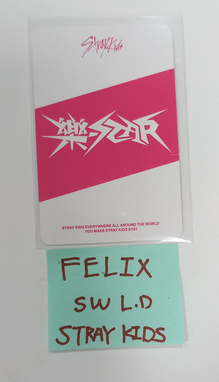 Felix (Of Stray Kids) "樂-Star" - Hand Autographed(Signed) Photocard [23.11.13] - HALLYUSUPERSTORE