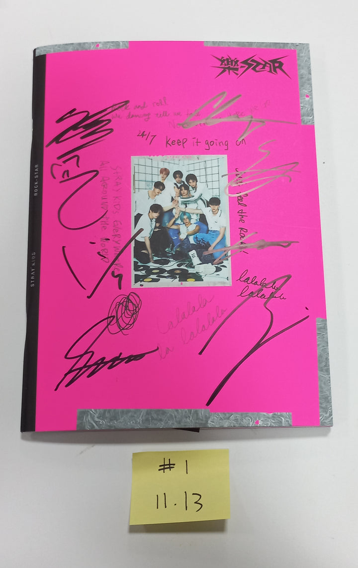 Stray Kids "樂-Star" - Hand Autographed(Signed) Promo Photocard [23.11.13] - HALLYUSUPERSTORE