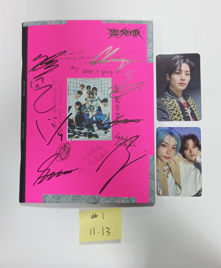 Stray Kids "樂-Star" - Hand Autographed(Signed) Promo Photocard [23.11.13] - HALLYUSUPERSTORE