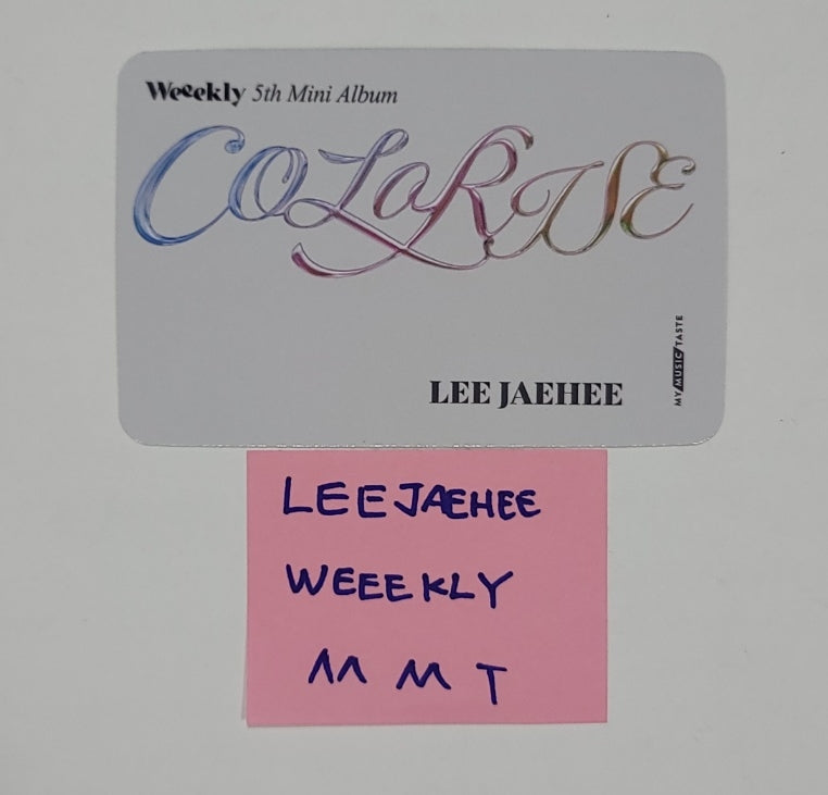 Lee Jae Hee (Of Weeekly) "ColoRise" 5th mini - Hand Autographed(Signed) Photocard [23.11.15] - HALLYUSUPERSTORE