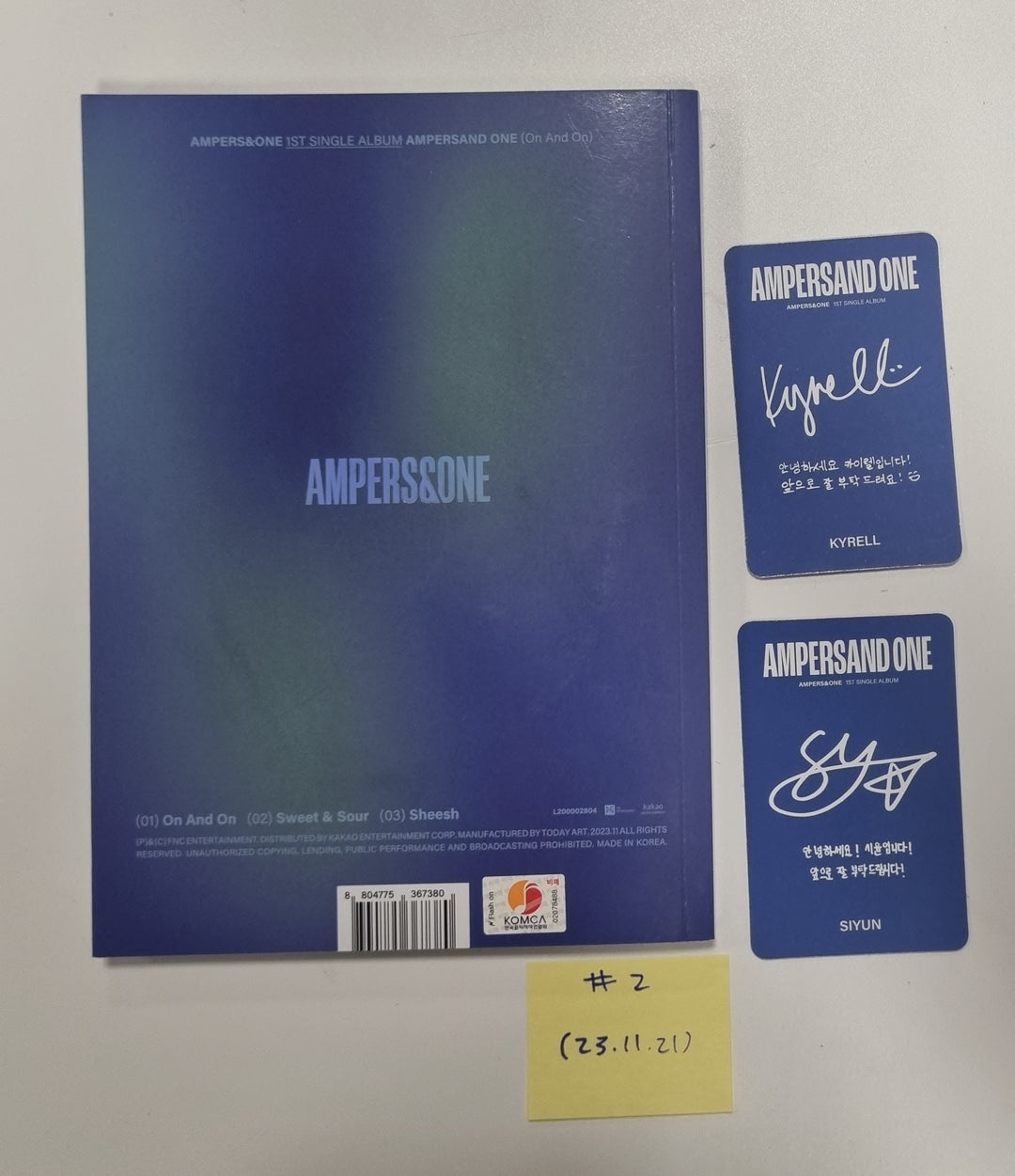 AMPERS&amp;ONE "AMPERSAND ONE" - Hand Autographed(Signed) Promo Album [23.11.21] - HALLYUSUPERSTORE
