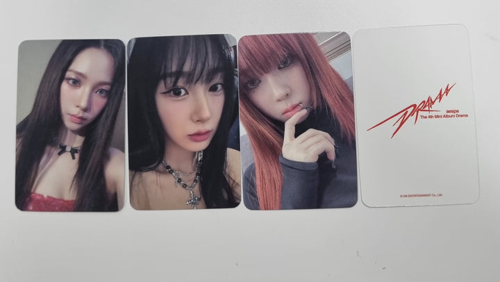 Aespa "Drama" 4th Mini - Soundwave Pre-Order Benefit Photocard [Giant Ver.] [23.11.22] - HALLYUSUPERSTORE