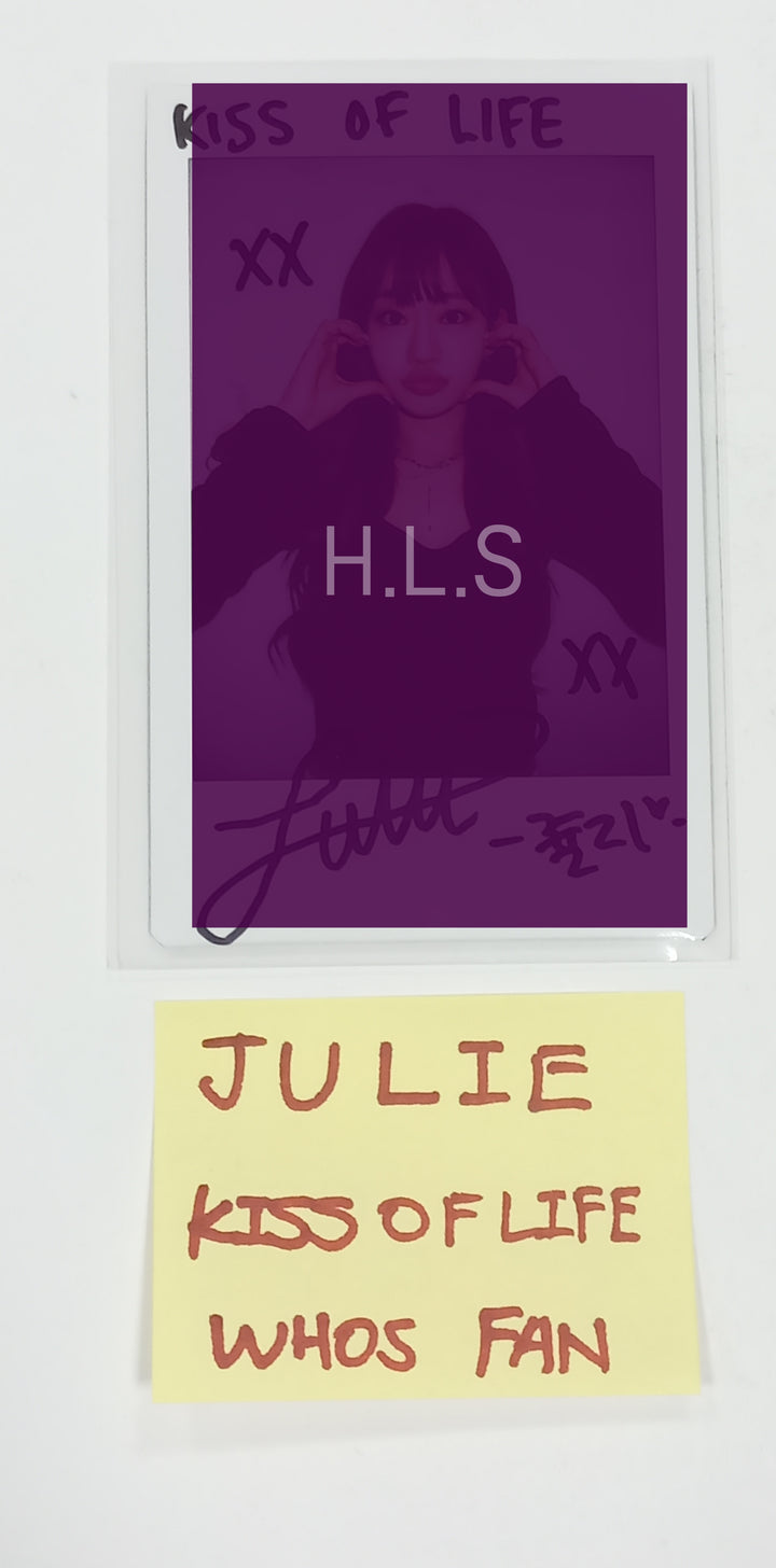 JULIE (Of KISS OF LIFE) "KISS OF LIFE" - Hand Autographed(Signed) Polaroid [23.11.23] - HALLYUSUPERSTORE