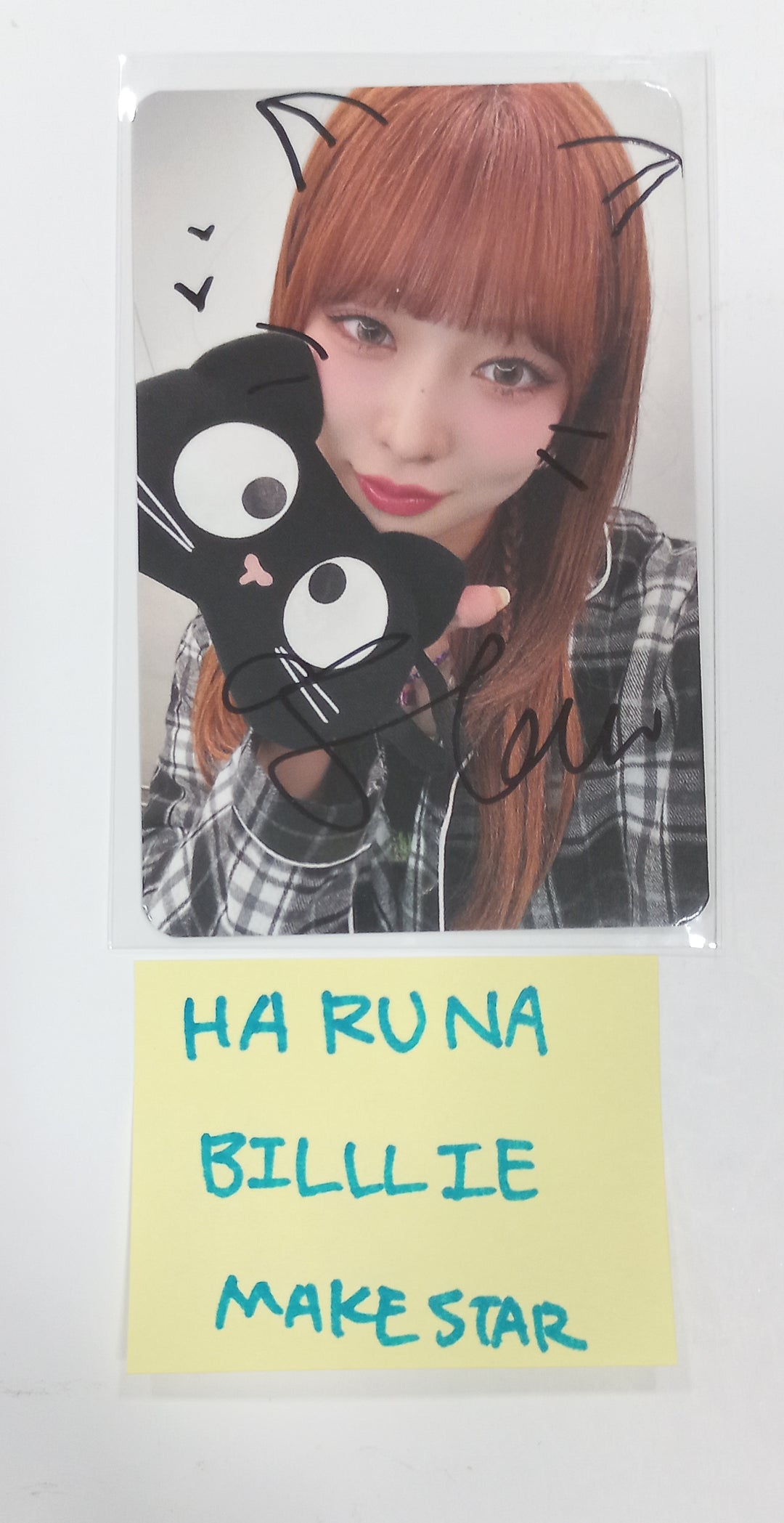 HARUNA (Of Billlie) "side-B : memoirs of echo unseen" - Hand Autographed(Signed) Photocard [23.11.23] - HALLYUSUPERSTORE