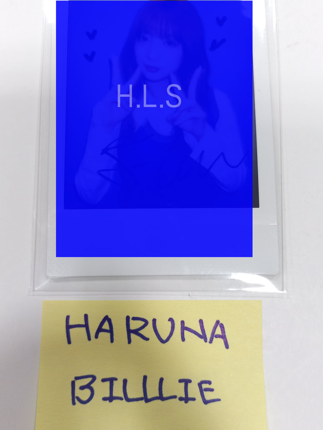 HARUNA (Of Billlie) "side-B : memoirs of echo unseen" - Hand Autographed(Signed) Polaroid [23.11.23] - HALLYUSUPERSTORE