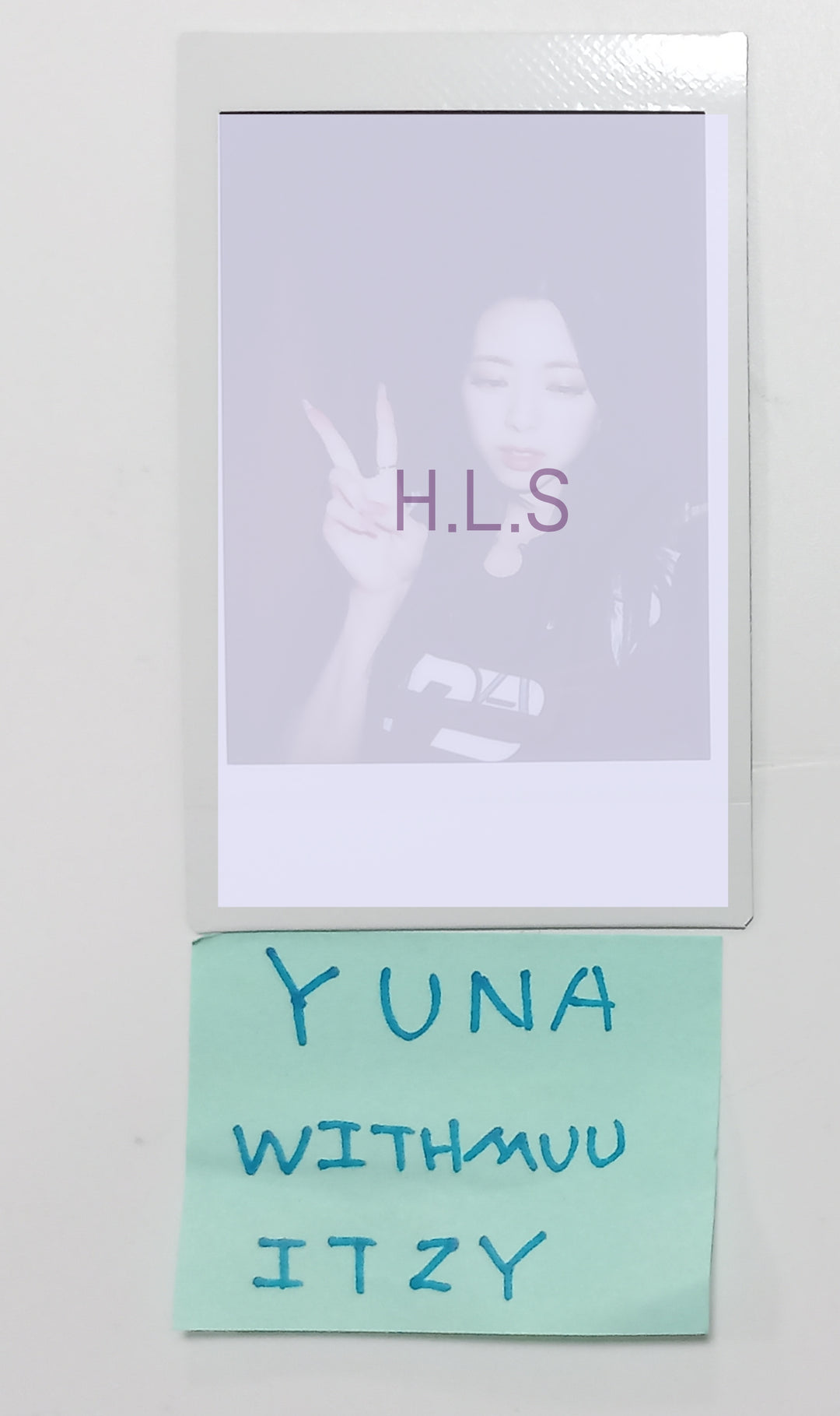 YUNA (Of ITZY) 'KILL MY DOUBT' - Hand Autographed(Signed) Polaroid [23.11.29] - HALLYUSUPERSTORE