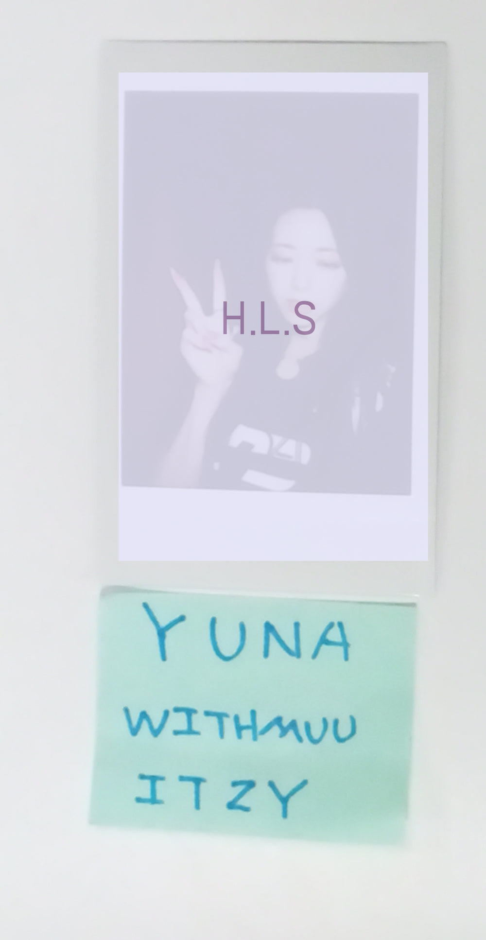 YUNA (Of ITZY) 'KILL MY DOUBT' - Hand Autographed(Signed) Polaroid [23.11.29] - HALLYUSUPERSTORE