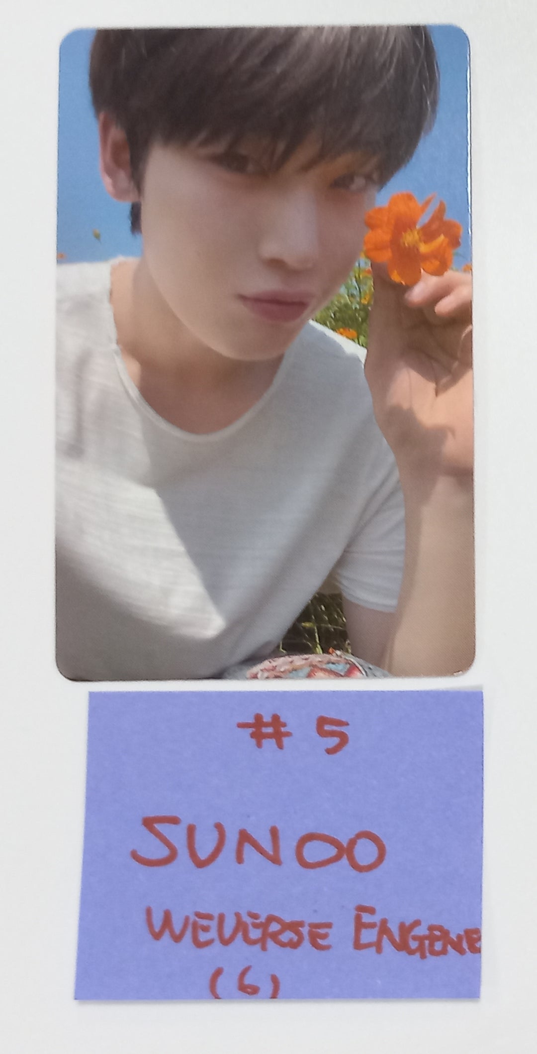 Enhypen  "Orange Blood" 5th Mini - Weverse Shop Come Back Live Event Photocard [ENGENE Ver.] [23.11.29] - HALLYUSUPERSTORE