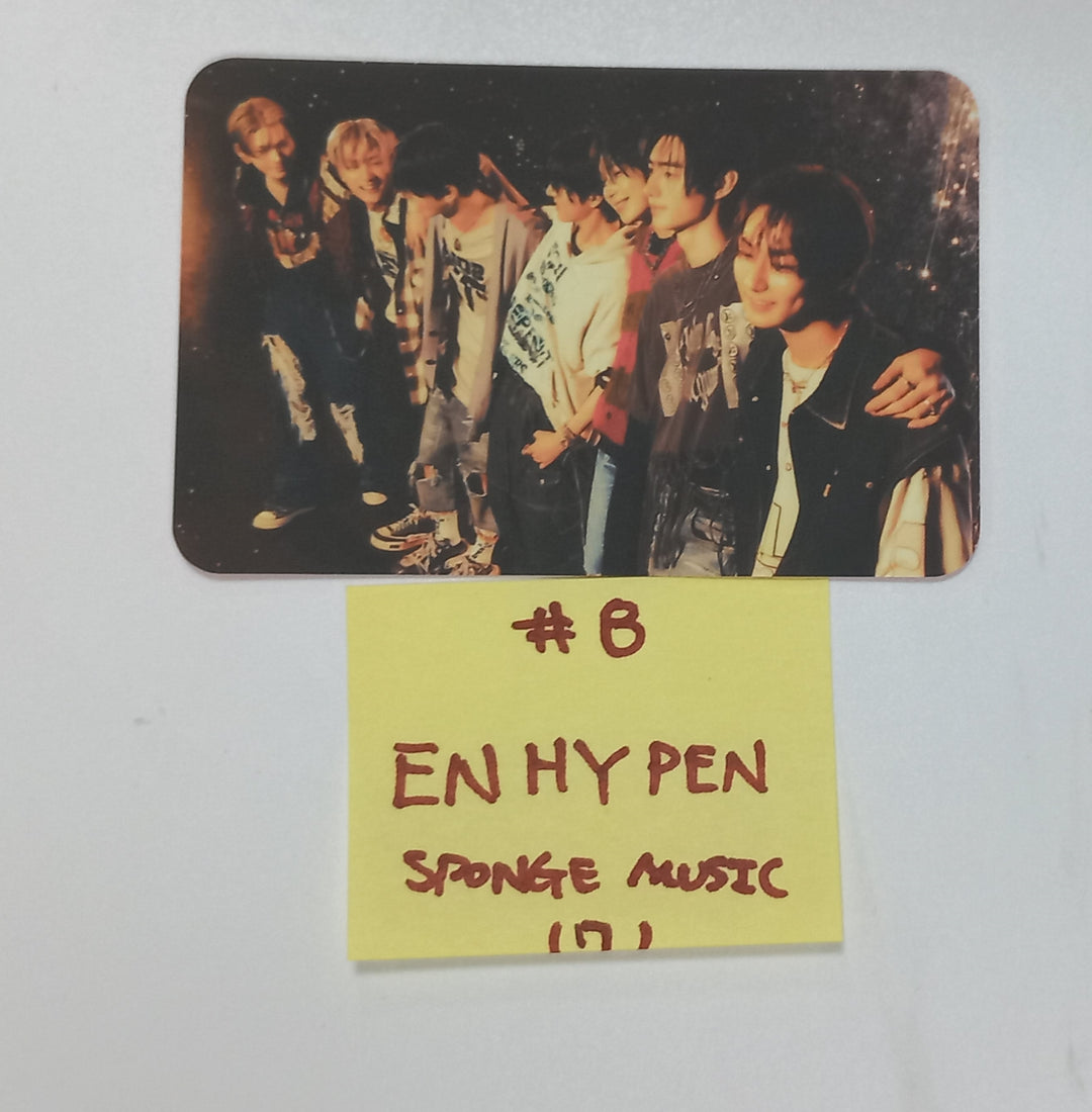 Enhypen  "Orange Blood" 5th Mini - Sponge Music Pre-Order Benefit Photocard Round 2 [23.11.29] - HALLYUSUPERSTORE