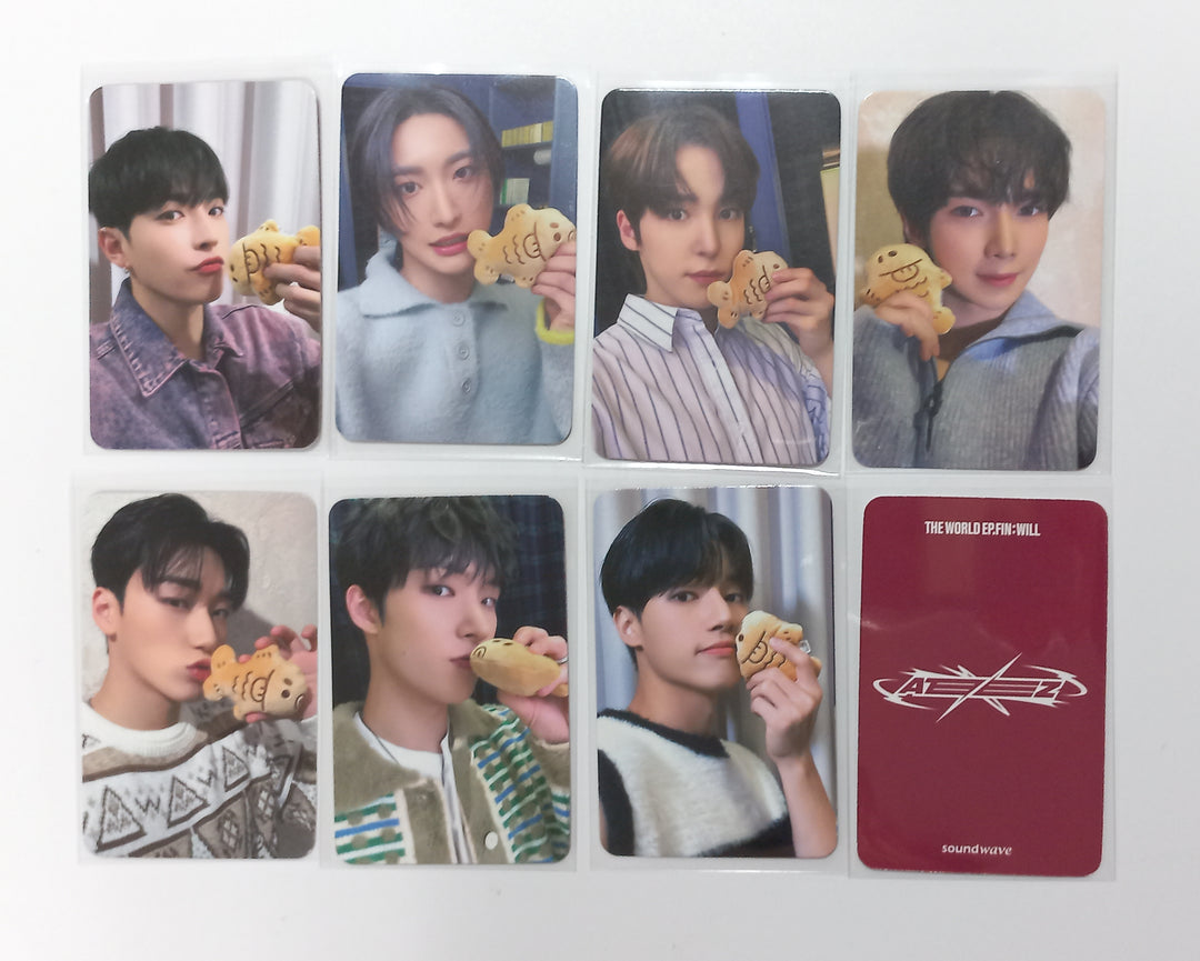 ATEEZ "THE WORLD EP.FIN : WILL" - Pop-Up Exhibition &amp; Store Soundwave Special Lucky Gift Event Photocard [23.11.29] - HALLYUSUPERSTORE