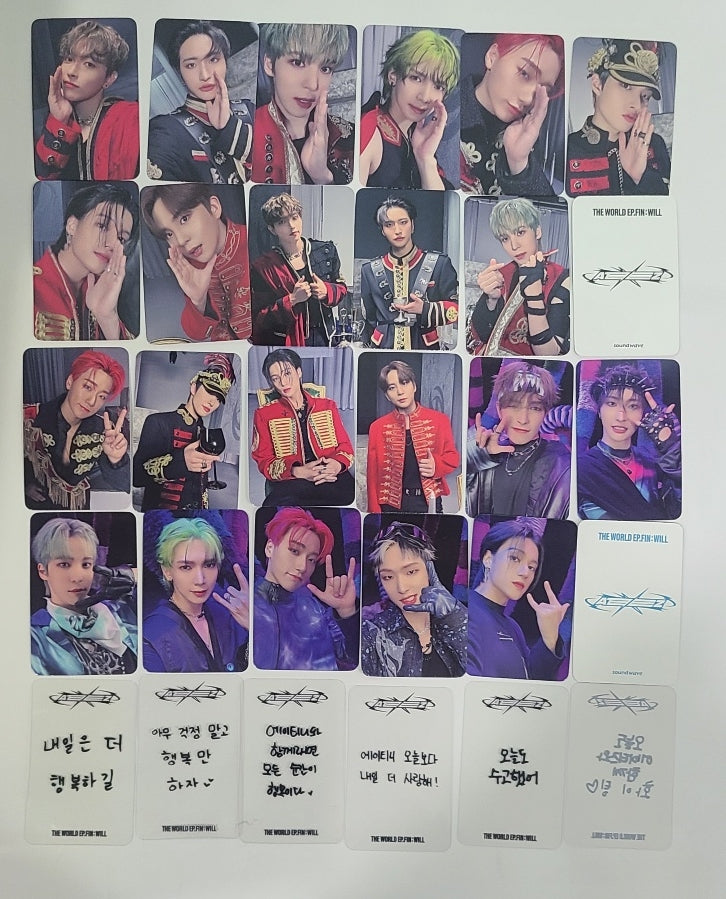 ATEEZ "THE WORLD EP.FIN : WILL" - Soundwave Special Gift Event Photocard [Standard Ver, Digipack Ver.] [23.12.06] - HALLYUSUPERSTORE