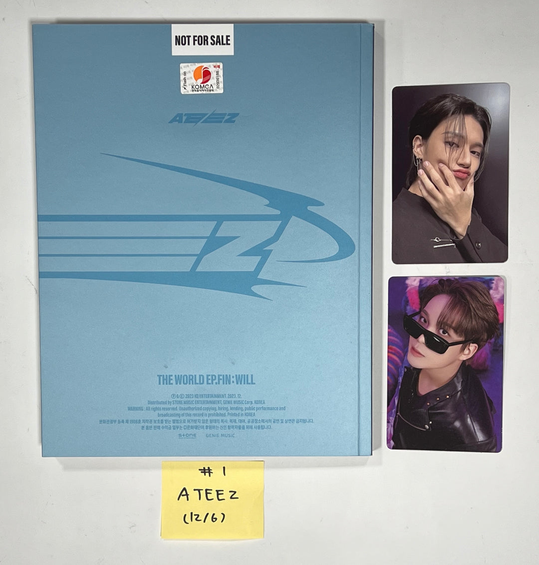 ATEEZ "THE WORLD EP.FIN : WILL", THE BOYZ "PHANTASY" - Hand Autographed(Signed) Promo Album [23.12.06] (Restocked 12/7) - HALLYUSUPERSTORE
