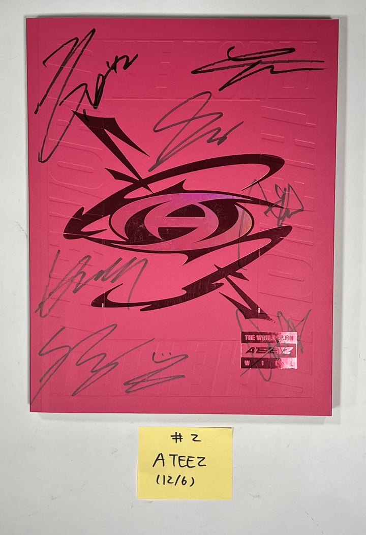 ATEEZ "THE WORLD EP.FIN : WILL", THE BOYZ "PHANTASY" - Hand Autographed(Signed) Promo Album [23.12.06] (Restocked 12/7) - HALLYUSUPERSTORE