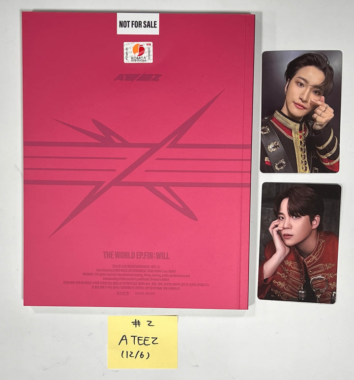 ATEEZ "THE WORLD EP.FIN : WILL", THE BOYZ "PHANTASY" - Hand Autographed(Signed) Promo Album [23.12.06] (Restocked 12/7) - HALLYUSUPERSTORE