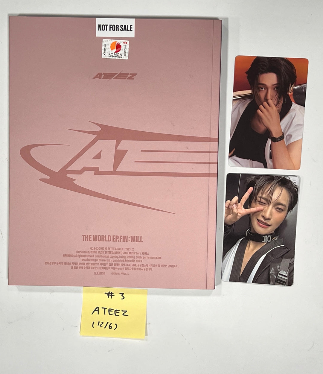 ATEEZ "THE WORLD EP.FIN : WILL", THE BOYZ "PHANTASY" - Hand Autographed(Signed) Promo Album [23.12.06] (Restocked 12/7) - HALLYUSUPERSTORE