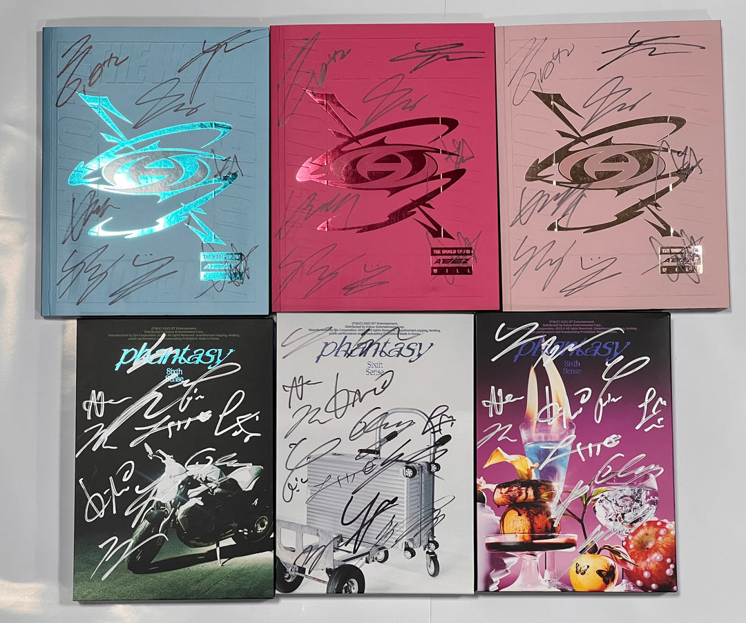 ATEEZ "THE WORLD EP.FIN : WILL", THE BOYZ "PHANTASY" - Hand Autographed(Signed) Promo Album [23.12.06] (Restocked 12/7) - HALLYUSUPERSTORE