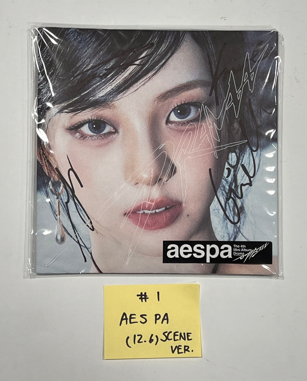 Aespa "Drama", Dreamcatcher "VillainS", Red Velvet "Chill Kill" - Hand Autographed(Signed) Promo Album [23.12.06] - HALLYUSUPERSTORE
