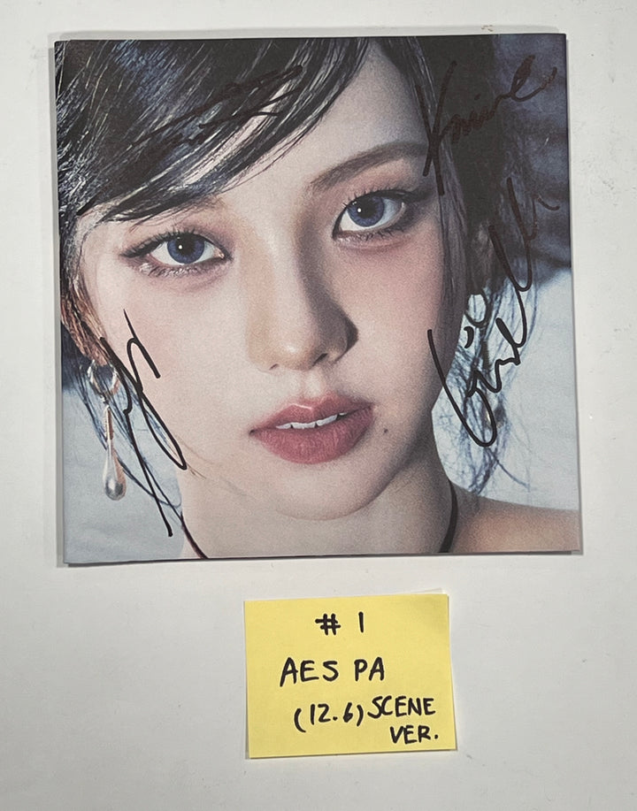 Aespa "Drama", Dreamcatcher "VillainS", Red Velvet "Chill Kill" - Hand Autographed(Signed) Promo Album [23.12.06] - HALLYUSUPERSTORE
