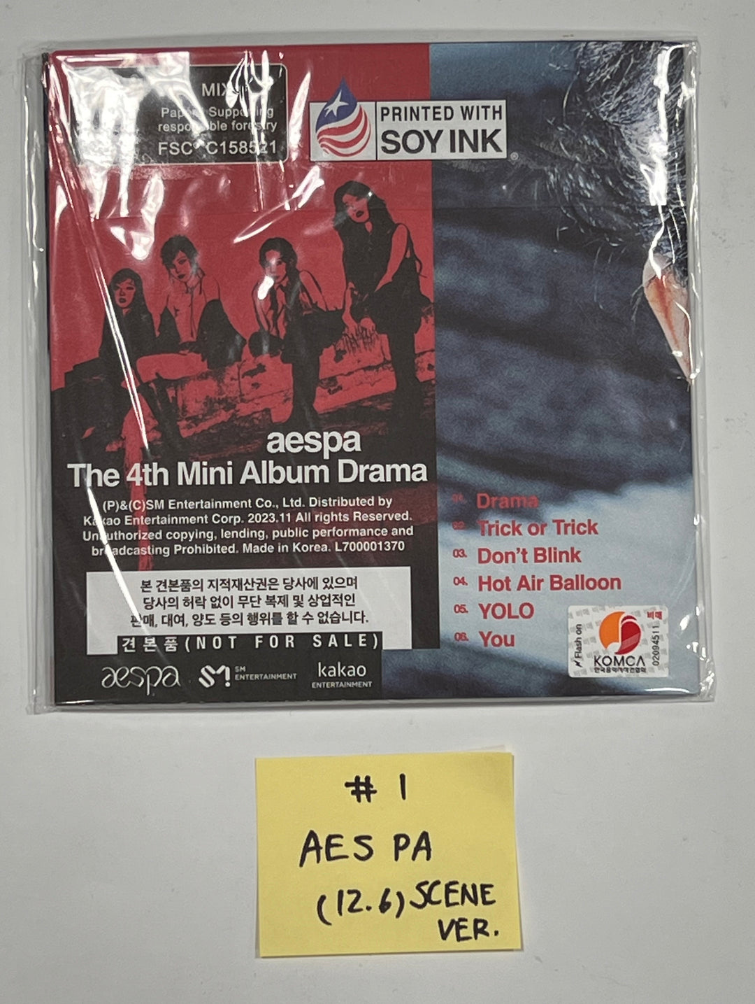Aespa "Drama", Dreamcatcher "VillainS", Red Velvet "Chill Kill" - Hand Autographed(Signed) Promo Album [23.12.06] - HALLYUSUPERSTORE