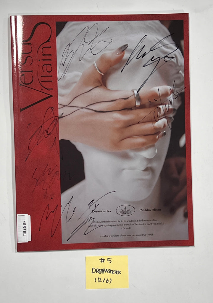 Aespa "Drama", Dreamcatcher "VillainS", Red Velvet "Chill Kill" - Hand Autographed(Signed) Promo Album [23.12.06] - HALLYUSUPERSTORE