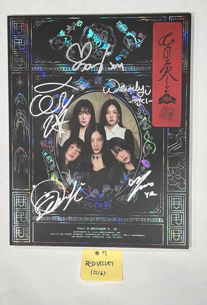 Aespa "Drama", Dreamcatcher "VillainS", Red Velvet "Chill Kill" - Hand Autographed(Signed) Promo Album [23.12.06] - HALLYUSUPERSTORE