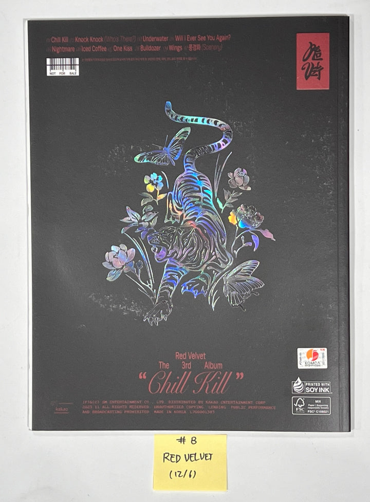 Aespa "Drama", Dreamcatcher "VillainS", Red Velvet "Chill Kill" - Hand Autographed(Signed) Promo Album [23.12.06] - HALLYUSUPERSTORE
