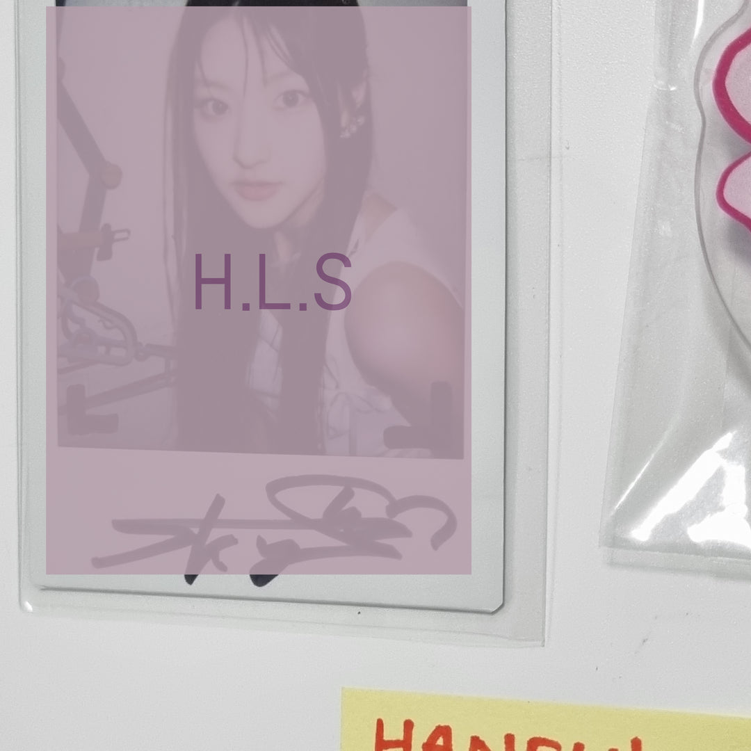 HANEUL (Of KISS OF LIFE) "KISS OF LIFE" - Hand Autographed(Signed) Polaroid + Hand Grip Tok [23.12.07] - HALLYUSUPERSTORE