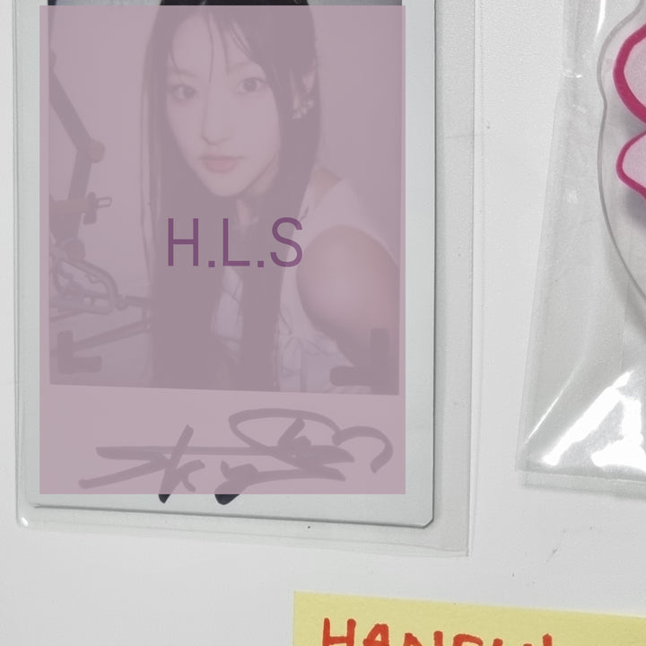 HANEUL (Of KISS OF LIFE) "KISS OF LIFE" - Hand Autographed(Signed) Polaroid + Hand Grip Tok [23.12.07] - HALLYUSUPERSTORE