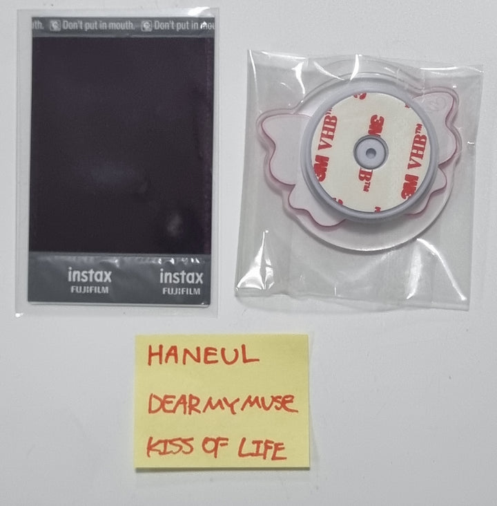 HANEUL (Of KISS OF LIFE) "KISS OF LIFE" - Hand Autographed(Signed) Polaroid + Hand Grip Tok [23.12.07] - HALLYUSUPERSTORE