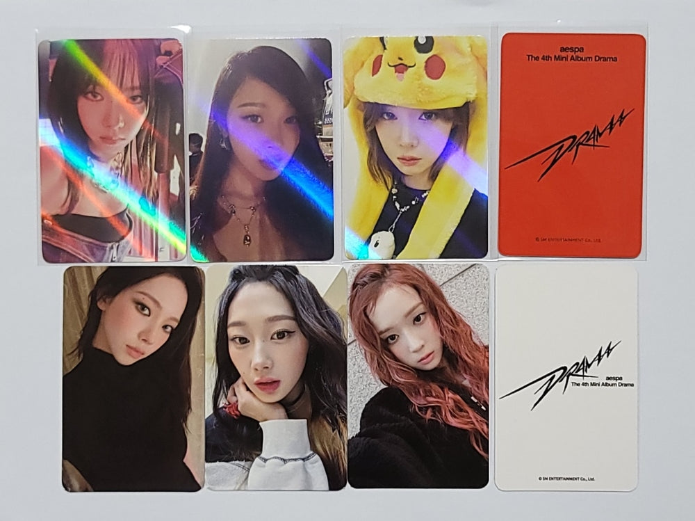Aespa "Drama" 4th Mini - [Makestar, Interasia] Pre-Order Benefit Photocard [23.12.07] - HALLYUSUPERSTORE