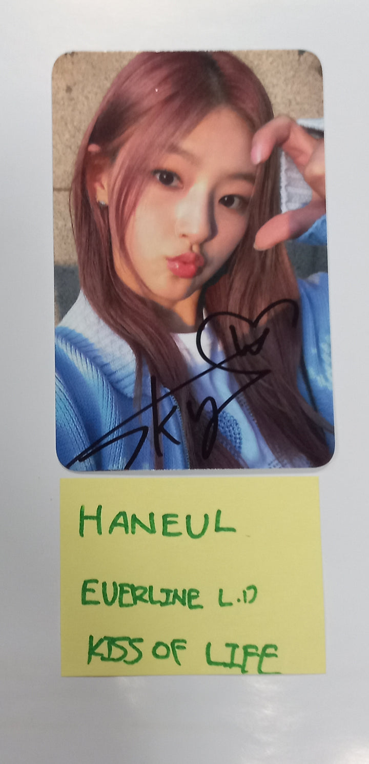 HANEUL (Of KISS OF LIFE) "KISS OF LIFE" - Hand Autographed(Signed) Photocard [23.12.08] - HALLYUSUPERSTORE