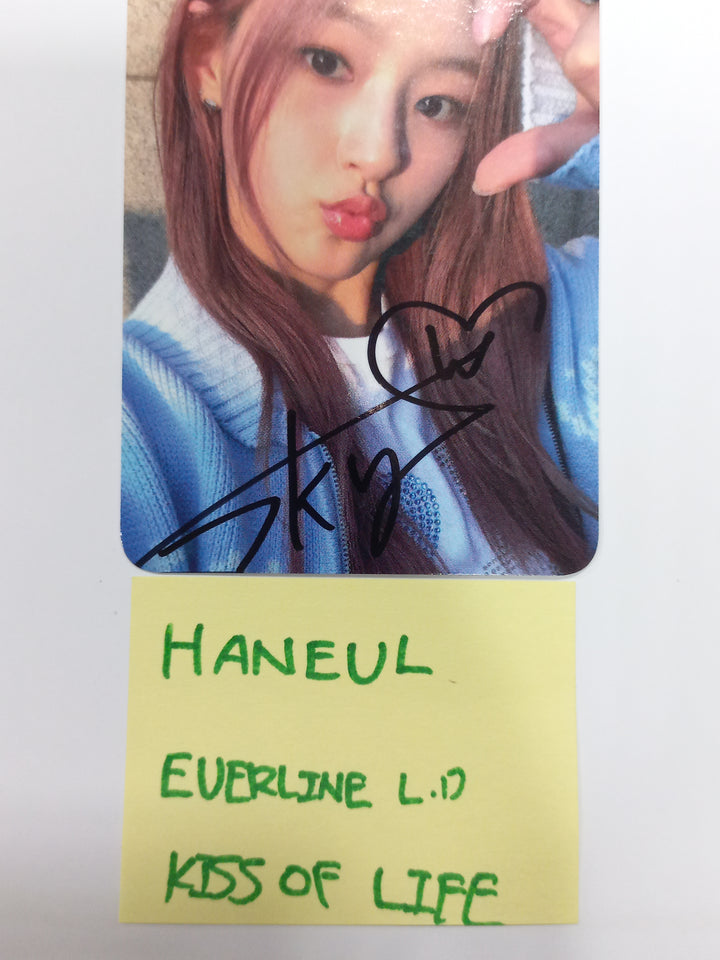 HANEUL (Of KISS OF LIFE) "KISS OF LIFE" - Hand Autographed(Signed) Photocard [23.12.08] - HALLYUSUPERSTORE
