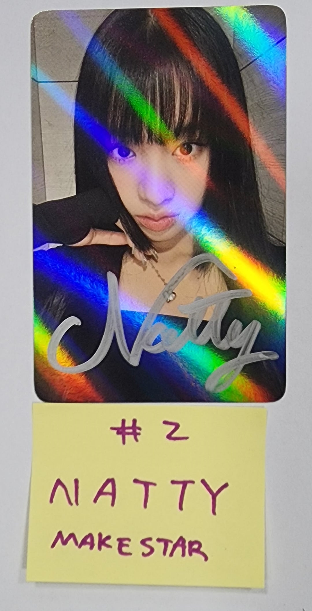 KISS OF LIFE "Born to be XX" - Hand Autographed(Signed) Hologram Photocard [23.12.11] - HALLYUSUPERSTORE