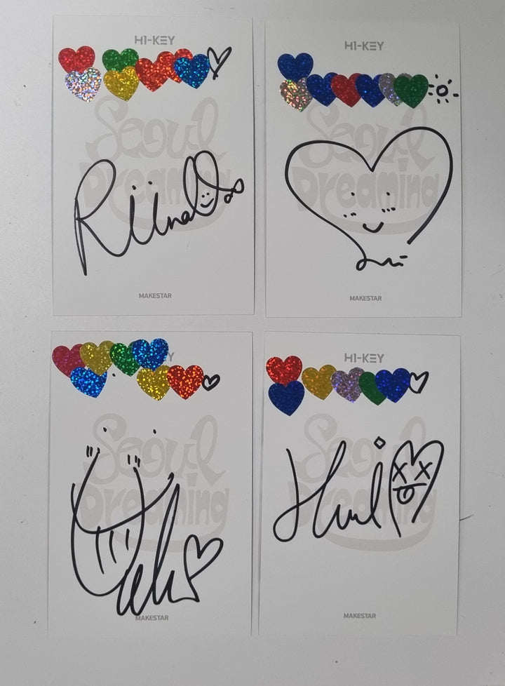 H1-KEY "Seoul Dreaming" - Hand Autographed(Signed) Postcards Set (4EA) [23.12.12] - HALLYUSUPERSTORE