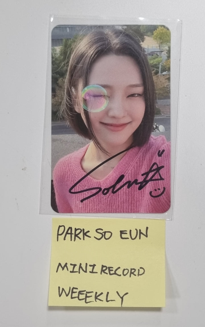 Park Soeun (Of Weeekly) "ColoRise" 5th mini - Hand Autographed(Signed) Photocard [23.12.12] - HALLYUSUPERSTORE