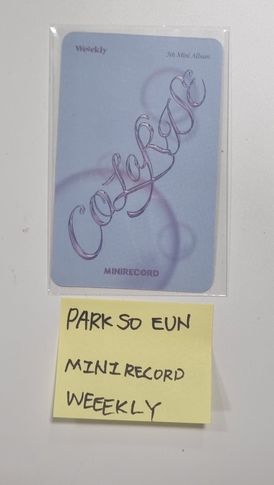 Park Soeun (Of Weeekly) "ColoRise" 5th mini - Hand Autographed(Signed) Photocard [23.12.12] - HALLYUSUPERSTORE