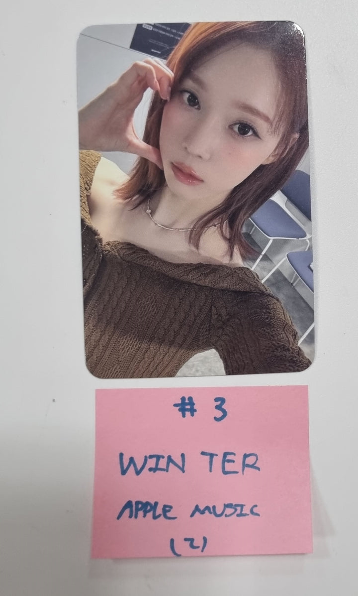 Aespa "Drama" 4th Mini - Apple Music Fansign Event Photocard [23.12.13] - HALLYUSUPERSTORE
