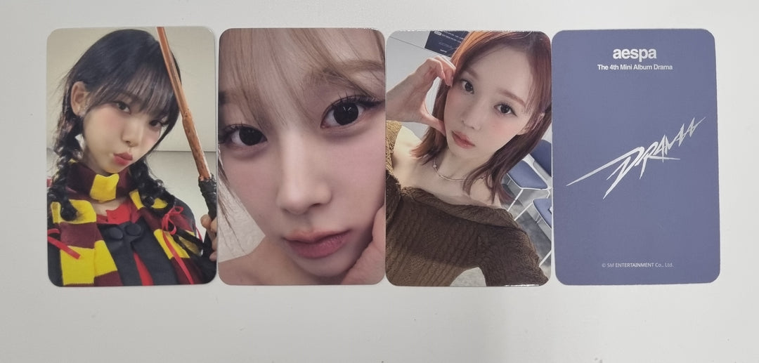 Aespa "Drama" 4th Mini - Apple Music Fansign Event Photocard [23.12.13] - HALLYUSUPERSTORE