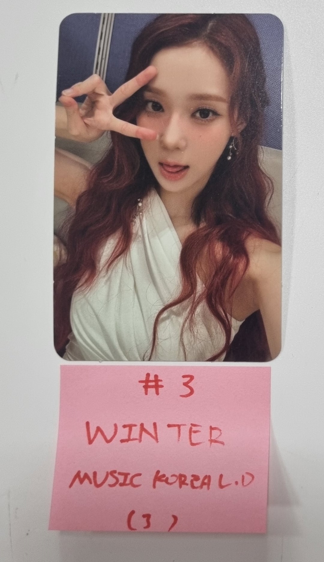 Aespa "Drama" 4th Mini - Music Korea Lucky Draw Event Photocard [23.12.13] - HALLYUSUPERSTORE