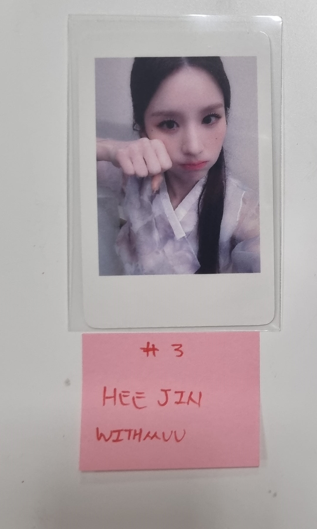 HeeJin "K" - Withmuu Fansign Event Polaroid Type Photocard [23.12.13] - HALLYUSUPERSTORE