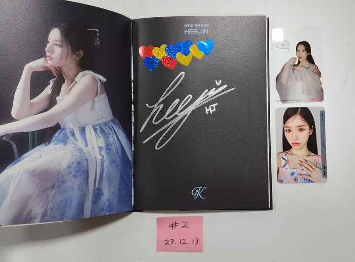 HeeJin 1st Mini "K" - Hand Autographed(Signed) Album [23.12.13] - HALLYUSUPERSTORE