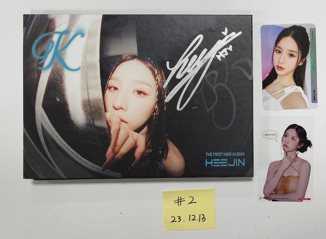 HeeJin 1st Mini "K" - Hand Autographed(Signed) Album [23.12.13] - HALLYUSUPERSTORE