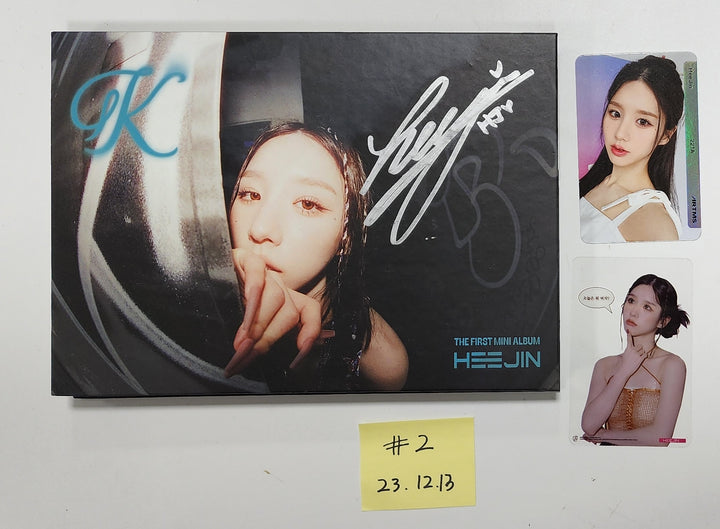 HeeJin 1st Mini "K" - Hand Autographed(Signed) Album [23.12.13] - HALLYUSUPERSTORE