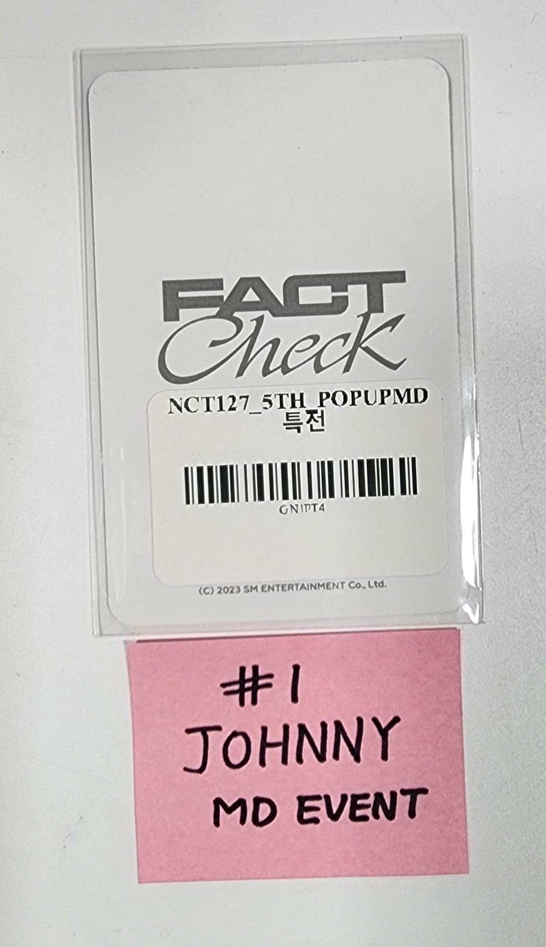 NCT 127 "Fact Check" - SM Town Pop-Up MD Event Photocard [23.12.13] - HALLYUSUPERSTORE
