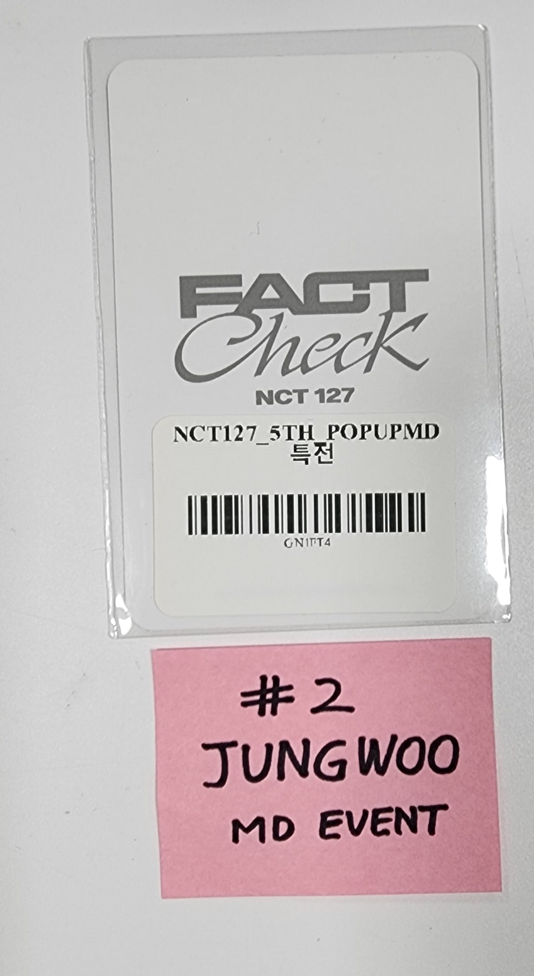 NCT 127 "Fact Check" - SM Town Pop-Up MD Event Photocard [23.12.13] - HALLYUSUPERSTORE