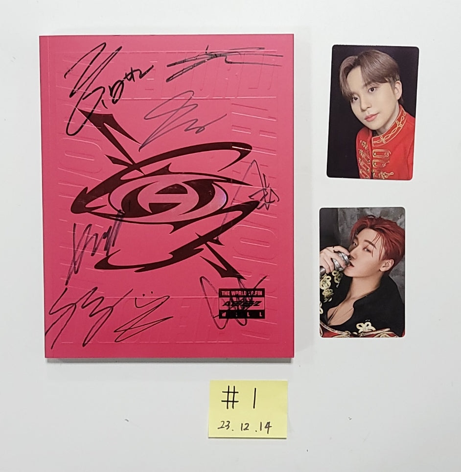 ATEEZ "THE WORLD EP.FIN : WILL" - Hand Autographed(Signed) Promo Album [23.12.14] - HALLYUSUPERSTORE