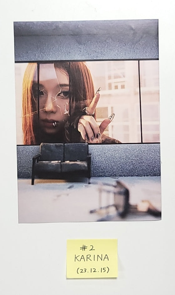 Aespa "Drama" 4th Mini - A Cut Page From Fansign Event Album [23.12.15] - HALLYUSUPERSTORE
