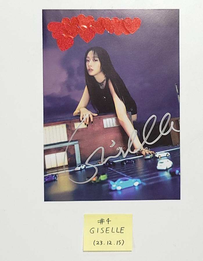 Aespa "Drama" 4th Mini - A Cut Page From Fansign Event Album [23.12.15] - HALLYUSUPERSTORE