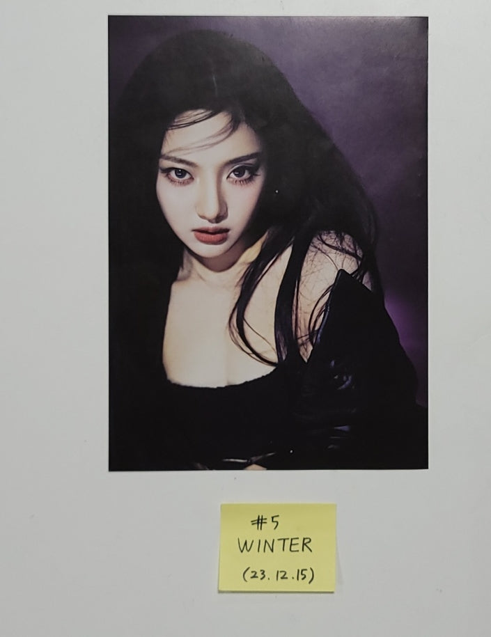Aespa "Drama" 4th Mini - A Cut Page From Fansign Event Album [23.12.15] - HALLYUSUPERSTORE
